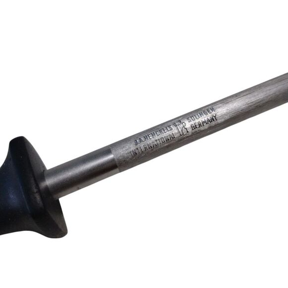 JA Henckels Steel Honing Rod Aligns Teeth Blade Solingen Germany 9" Kitchen Tool - Picture 3 of 7